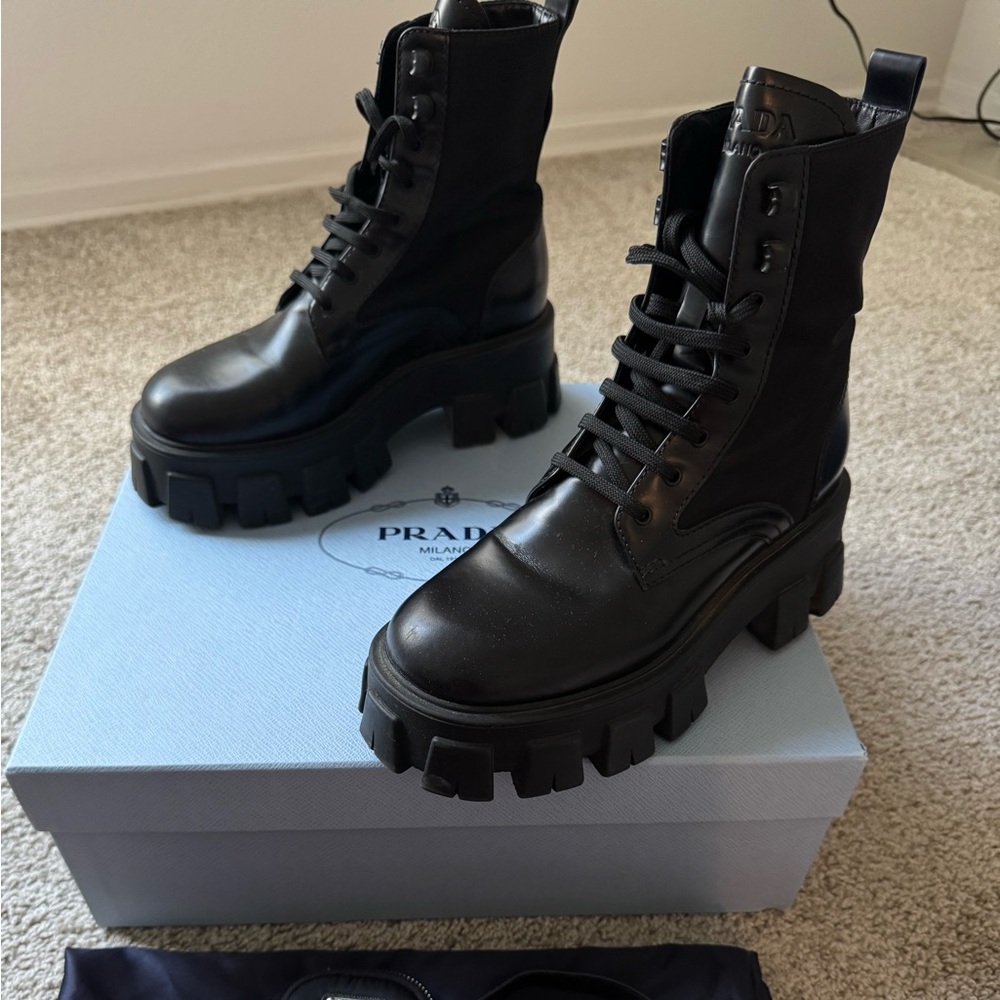 Prada Women's Black Ankle Booties